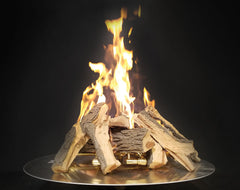 Photo of Mountain Split Log Crossfire Sets - Fire Outdoor