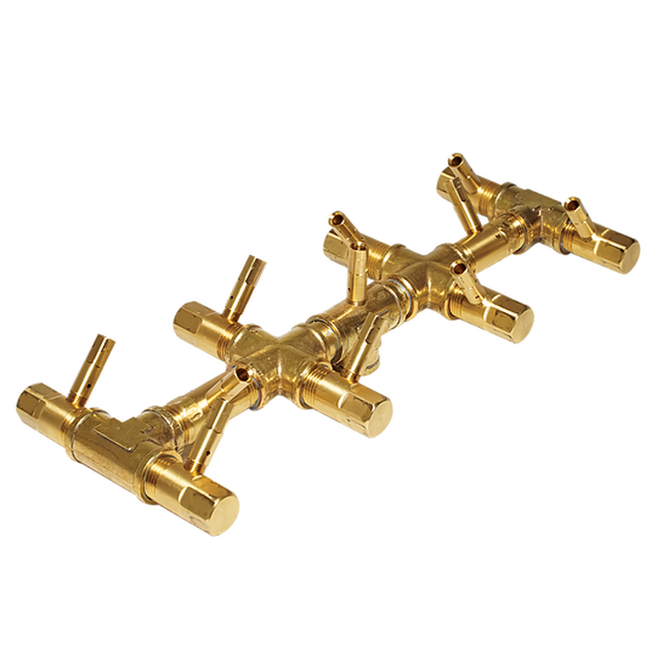 Photo of Tree-Style Linear Crossfire Brass Burners - Outdoor Fire