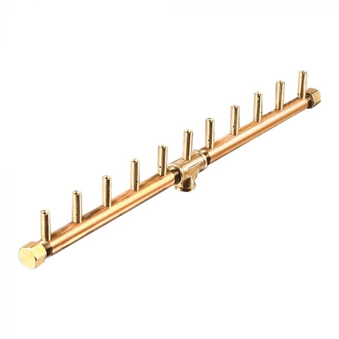 Photo of Linear Brass Burners - Outdoor Fire