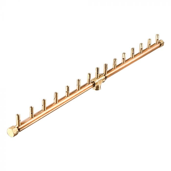 Photo of Linear Brass Burners - Outdoor Fire