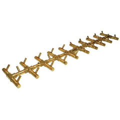 Photo of Tree-Style Linear Crossfire Brass Burners - Outdoor Fire