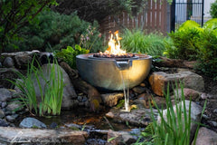 Photo of Aquascape Fire and Water Spillway Bowl - Fire Outdoor