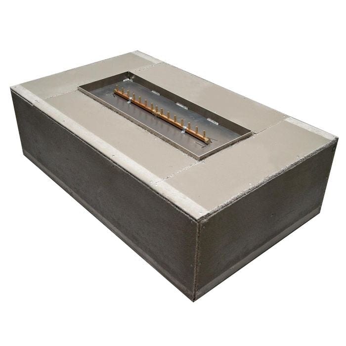 Photo of Rectangular with Linear Ready To Finish Fire Pit Kits - Outdoor Fire